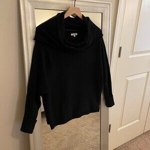 Buffalo David Bitton Women's Black Cowl Neck Dolman Long Sleeve Sweater Size L